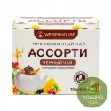 Чай "Ассорти, черный чай с ягодами и фруктами", кубики 5-7 гр, 10 шт